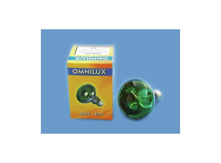 Omnilux R80 230V/60W E-27 green 